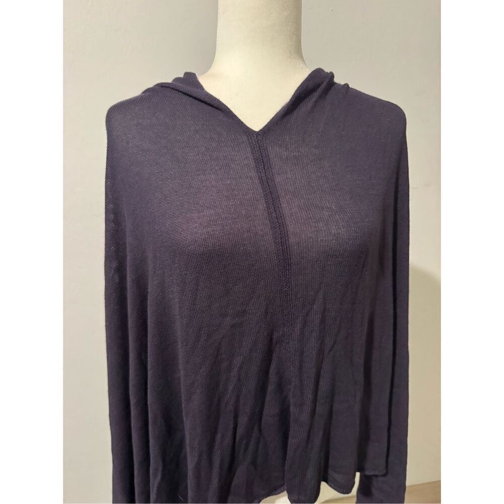 Lexi York 100% bamboo blue wrap pancho OS